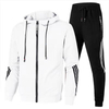 2021 Trend European Code Leisure Sports Suit Fashion Hooded Zipper Couple Running Sweater Trousers Suit