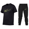 Factory Direct Supply 2021 New Summer Men's Short-sleeved T-shirt + Sports Trousers Sports Casual Wear Two-piece Suit