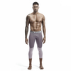 Fashion sports cropped trousers, men's mesh sweatpants, color-blocking yoga tights wholesale in stock