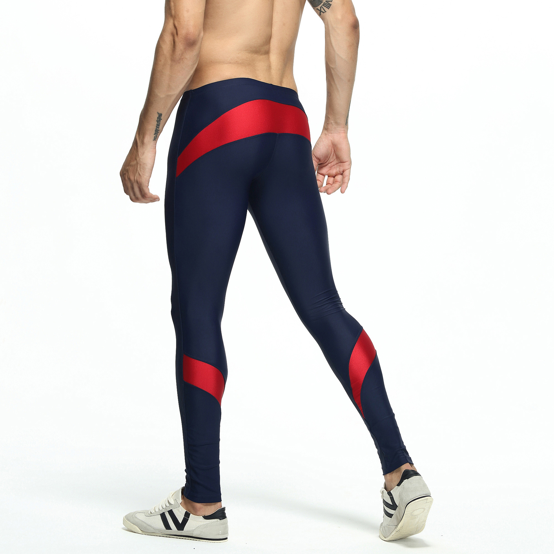 Men's Low Waist Stretch Tights Men's Sports Tights Wholesale Men's Trousers