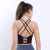  Cross Back Sport Strappy Criss Cross Cropped Vest for Yoga Workout Fitness Low Impact Customize