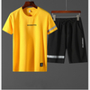 Men's Sports Suit, Thin Hedging Round Neck Short Sleeve Loose Running Casual Quick-drying Sportswear Two-piece Suit